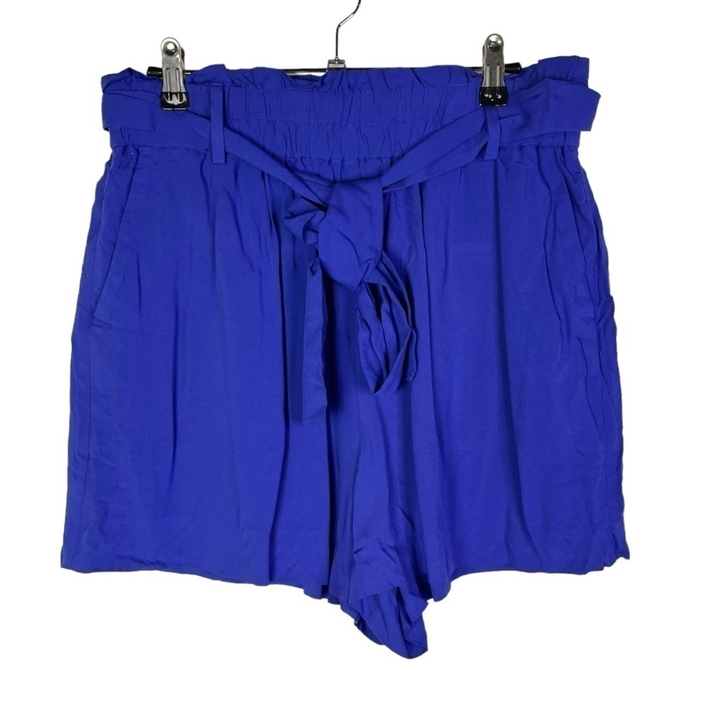 J.‎ Crew Royal Blue High Rise Paper Bag Shorts M